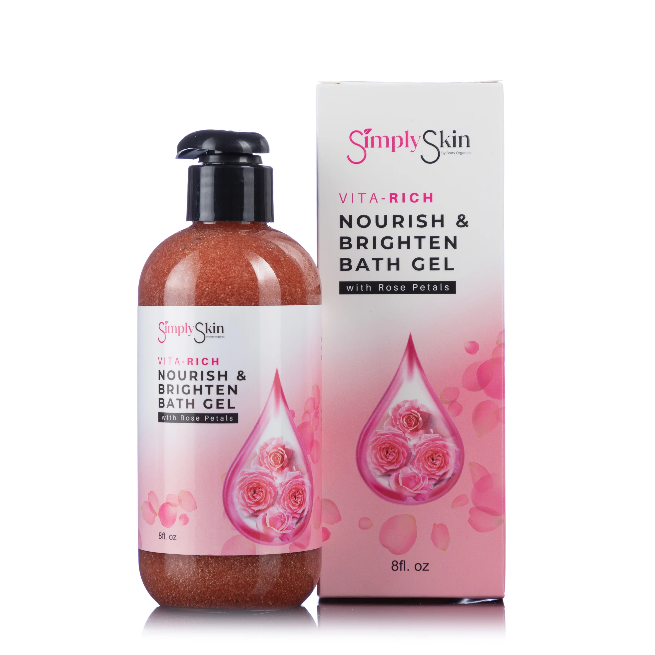 Vita Rich Nourish & Brighten Rose Bath Gel